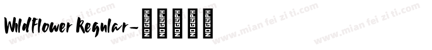 Wildflower Regular字体转换